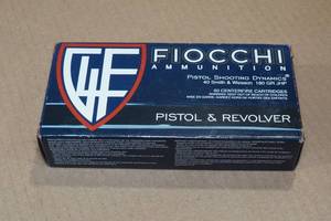 lot 176 image: 50 Fiocchi .40 S&W 180 Gr JHP Ammo