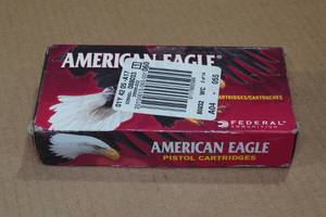 lot 178 image: 50 Federal American Eagle .380 Auto 95 Gr FMJ Ammo