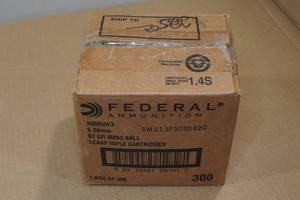 lot 192 image: 300 Federal 5.56mm 62 Gr M855 Ball Ammo