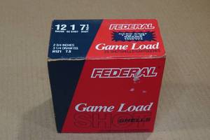 lot 228 image: 25 Federal Game Load 12 Gauge 2-34 7-12 Shot Shotshells