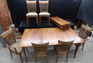 lot 6 image: BEAUTIFUL ITALIAN CHAIRS AND TABLE