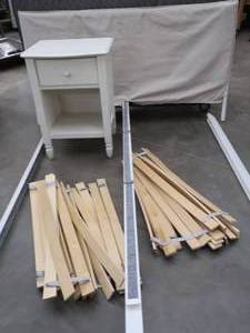 lot 18 image: IKEA BED  NIGHT STAND