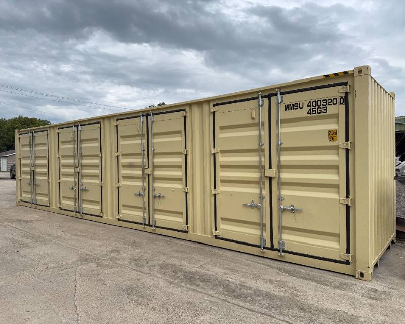 lot 400 image: MMSU4003200  Sea Container with 4 Side Doors, 40HC, Single Trip