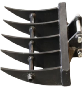 lot 6111 image: SDLANCH Mini Excavator Rake Attachment