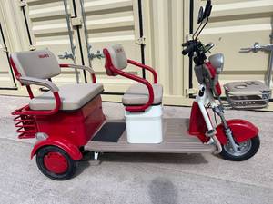 lot 2340 image: 2025 SDLANCH Electric Tricycle Mini Golf Cart (IRGC40) - Red
