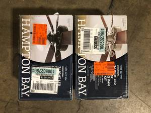 lot 9 image: Lot of Assorted Ceiling Lighting Fans Various Models and Conditions  Customer Returns See Pictures