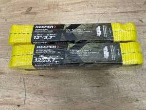 lot 101 image: Lot of 2 - Keeper Lifting Slings 2x12
