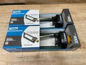 lot 102 image: Lot of 2 - Oscillating Sprinkler Melnor 0516251.90