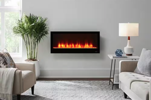 Home Decorators Collection 42 in. Wall Mount Electric Fireplace (Retails for $199)