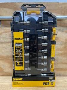 lot 73 image: 17-Piece Bit Socket Set 38 Dr. DeWalt Model # DWMT73806CL - 0502257.50