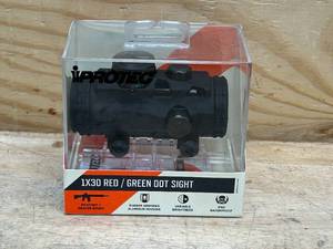 lot 120 image: iPROTEC 1x30mm Red Dot Reflex Sights IPR-ELC-0001, Color Black, Battery Type CR2032, Lithium Metal