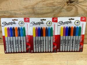 lot 145 image: Lot of 3 - Sharpie Variety 8 Packs