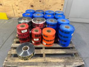 lot 183 image: Pallet of Various Caution Tape
