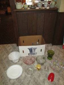 lot 228 image: Depression glassware, misc Noritake...