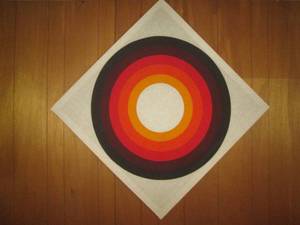 lot 232 image: Vintage design 36 square Canvas wa...