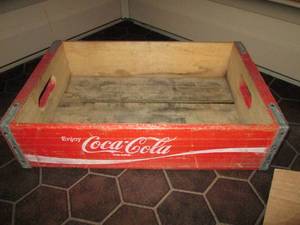 lot 234 image: Vintage wooden Coca-Cola crate with...
