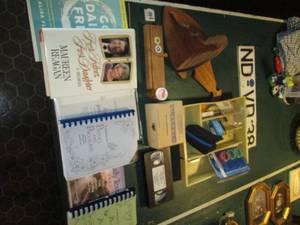 lot 250 image: Vintage road sign, reading material...