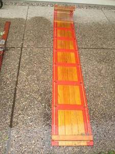 lot 267 image: Vintage Wood snow toboggan...