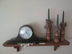lot 2 image: Vintage Gilbert Mantle Clock plus t...