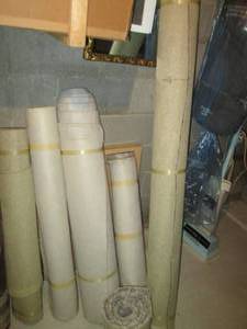 lot 68 image: 6 rolls of carpet remnants...