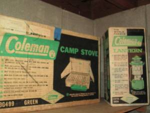 Coleman camp stove and lantern...