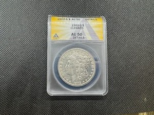 1902 S Key Date Morgan Dollar. Rare in this Condition - Very Subtle Cleaning - Strong AU50