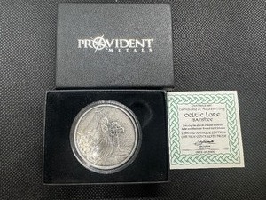lot 6 image: 2017 1 oz Silver Celtic Banshee. Micro Mintage, Tough Find, #22 of 2000 Minted, New Condition