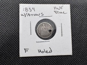 lot 100 image: 1854 Half Dime