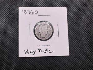 lot 52 image: 1896 O Key Date Barber Dime