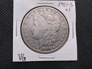 lot 54 image: 1901 S Better Date Morgan Dollar