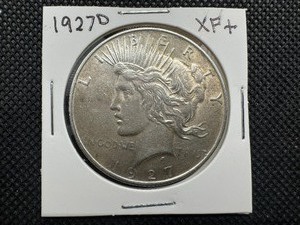 lot 56 image: 1927 D Semi-Key Peace Dollar