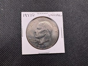 lot 60 image: 1977 D Uncirculated Eisenhower Dollar