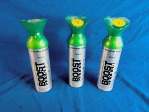lot 76 image: Boost Oxygen is a portable, canned 95% pure oxygen supplement for non-medical use.