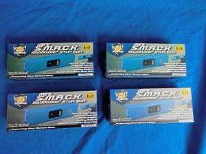 lot 99 image: 4 New Streetwise Mini SMACK 20,000,000 Stun Guns, Blue