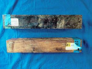 lot 109 image: 2 Exotic Turning Wood Blanks 2 x 2 x 12