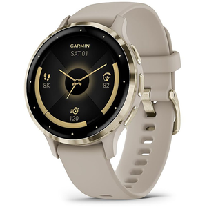 lot 83 image: Garmin Venu 3 Fitness GPS Smartwatch - French Gray