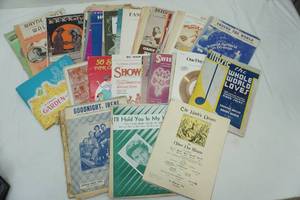 lot 186 image: Vintage Sheet Music