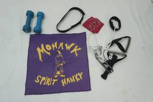lot 195 image: small weights, belts, and hankies