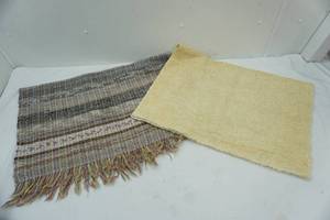 lot 199 image: Braided Rug & Yellow Rug
