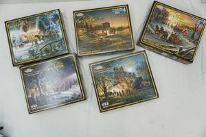 lot 200 image: Terry Redlin 1000pc Puzzles (5ct)