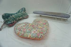 lot 210 image: Neck Pillows and SMALL ironing board