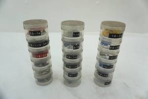 lot 280 image: Round Stackable Storage Containers welectrical parts