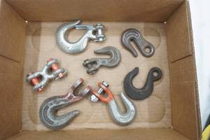 lot 287 image: Lot of Heavy Duty Forged Steel Hooks