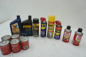 lot 289 image: Garage Supplies (WD-40, Silicone Lube and More)