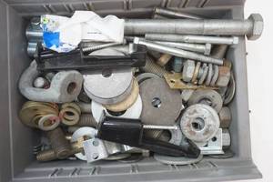 lot 337 image: Hardware Variety Lot with Organizer Bin