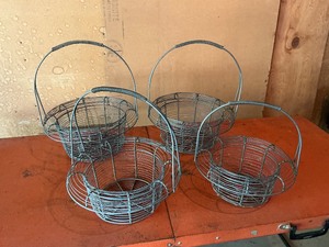lot 85 image: Four Wire Egg Gathering Baskets