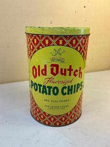 lot 130 image: Old Dutch Potato Chip Tin