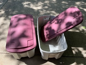 lot 148 image: Two Large Plastic Storage Containers