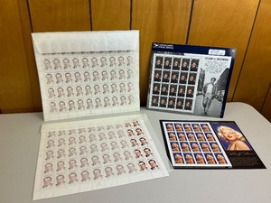 lot 45 image: Marilyn Monroe, James Dean, & Richard Nixon Commemorative Stamps