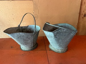 lot 297 image: Galvanized Coal Buckets